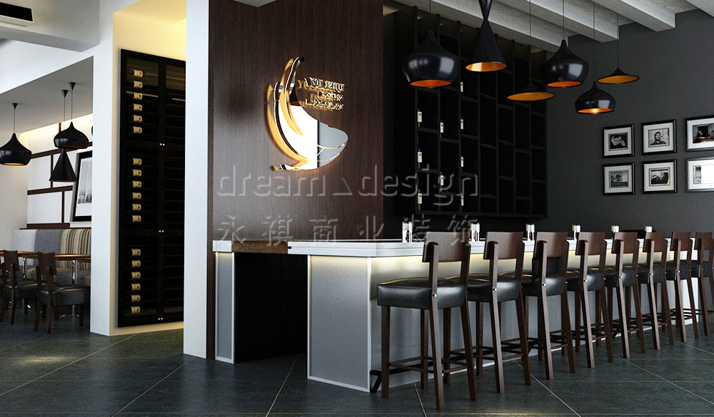 長沙漁樂匯休閑餐廳裝修設(shè)計效果圖_長沙餐廳裝修設(shè)計_長沙公裝公司_永祺商業(yè)裝飾